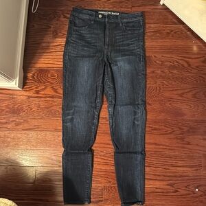 American Eagle Dark Wash High Rise Jeggings